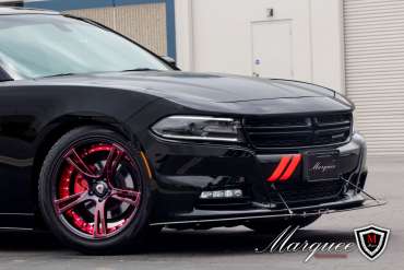 2018 Dodge Charger with M3247 Gloss Black Red Milled/Red Inner