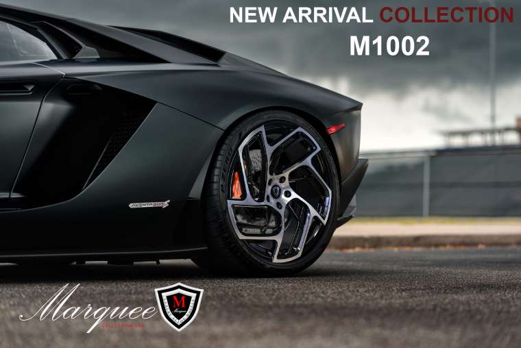 M1002 Gloss Black Brushed Machined