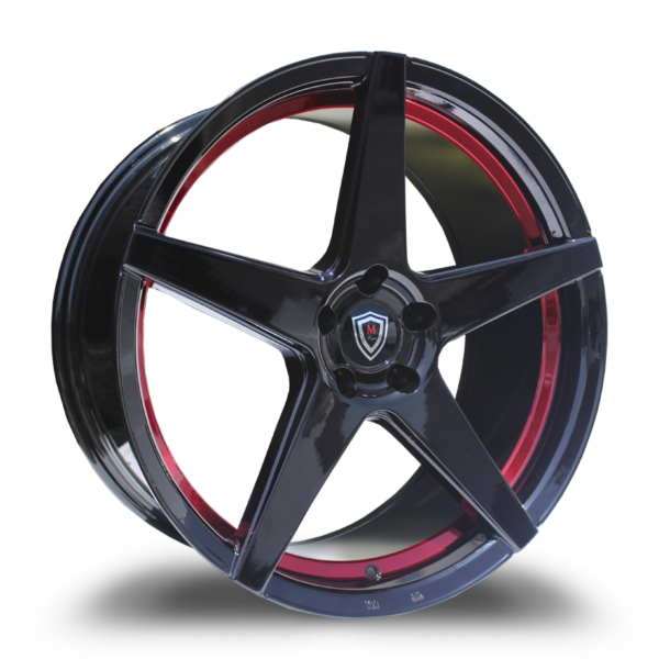 M1001 G.BLACK/RED INNER LINE