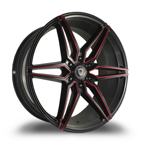 M3259A G.BLACK RED MILLED