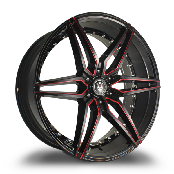 M3259B G.BLACK RED MILLED