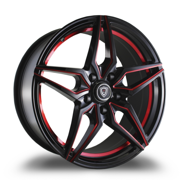 M3259 G.BLACK RED INNER LINE 17" & 18"