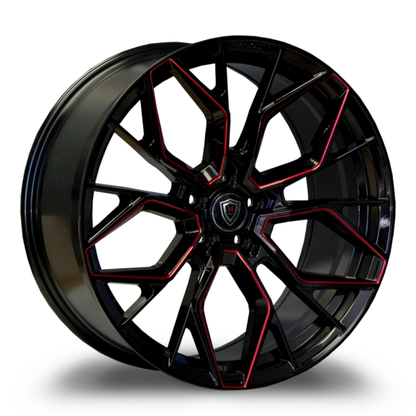 M1004 G.BLACK/RED MILLED