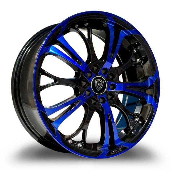 W667 GLOSS BLACK BLUE FACE