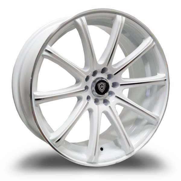 W3195 Gloss White Machined Face